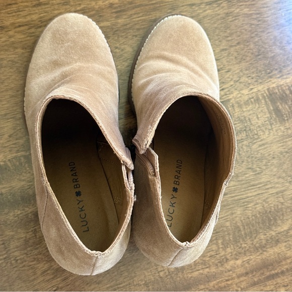Lucky Brand Tan Wedged Booties - Picture 4 of 7